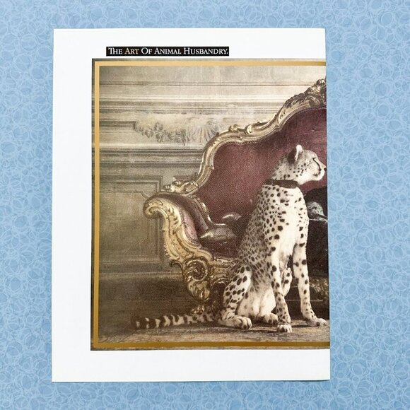 Martell Cognac 90s Ad | Luxe Cheetah Spread | Vintage Bar Decor - Picture 4 of 10